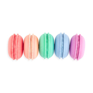 macaron pastel eraser set