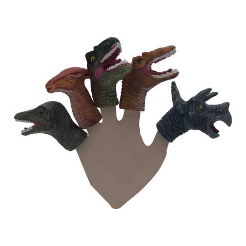 dinosaur finger puppets set