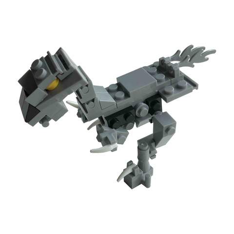 building brick dino set