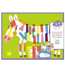 toddler large animal sticker kit